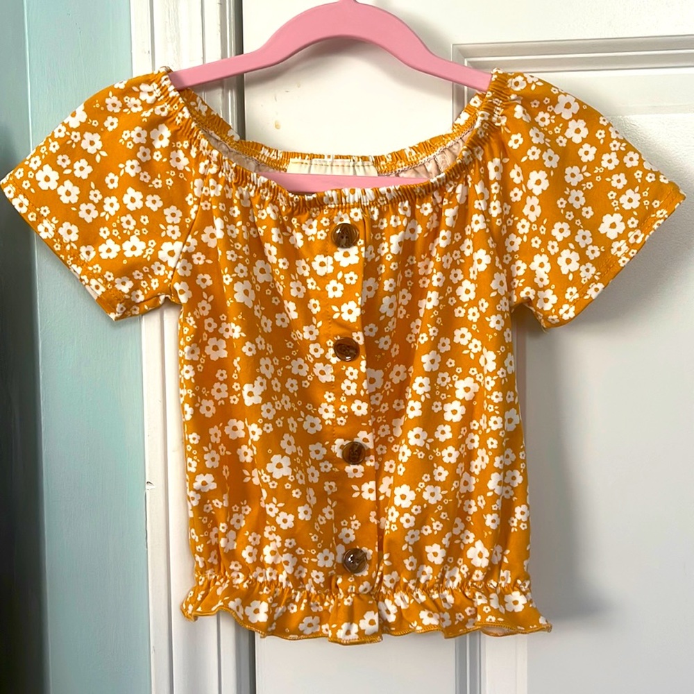 Girl Floral Top Size 5